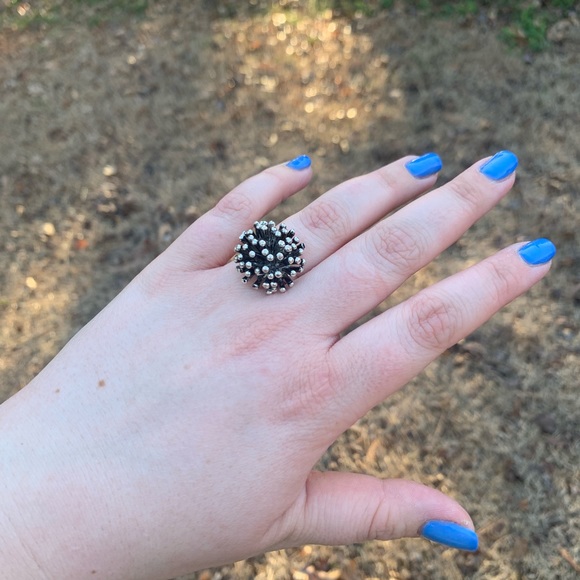 Artisan Silver Spike Ring - Picture 5 of 16